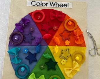 Color Sorting with Primary and Secondary Colors-  Montessori - Home School