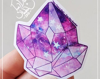 Purple Crystal Matte Vinyl Sticker