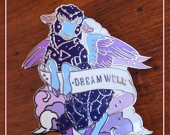 Celestial Dream Well Sheep Hard Enamel Pin