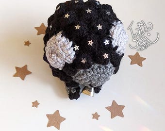 Crocheted Black Sheep Plush