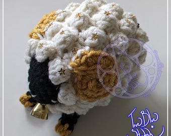 Crocheted Celestial Natural Sheep Plushie~