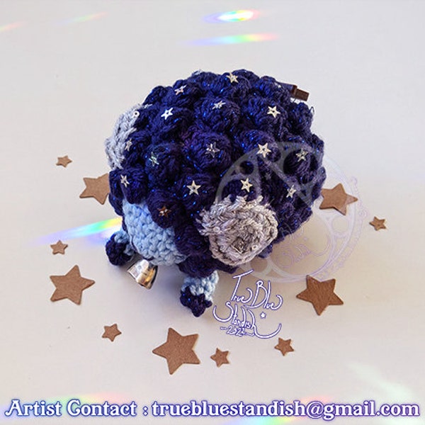 Crocheted Celestial Night Sheep Plush