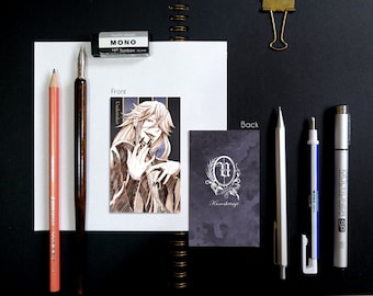 Undertaker Black Butler Sketch Anime Bookmark Card ver 2