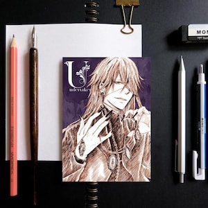 Undertaker Black Butler Sketch Anime Postcard v2