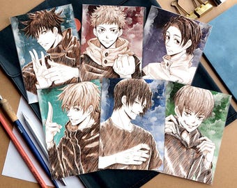 Jujutsu Kaisen JJK Sketch Anime Postcard