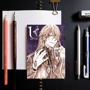 Kuroshitsuji Black Butler Sketch Anime Postcard v2 - Undertaker