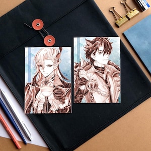 Cartão postal Neuvillette Wriothesley Genshin Impact, impressão artística A6
