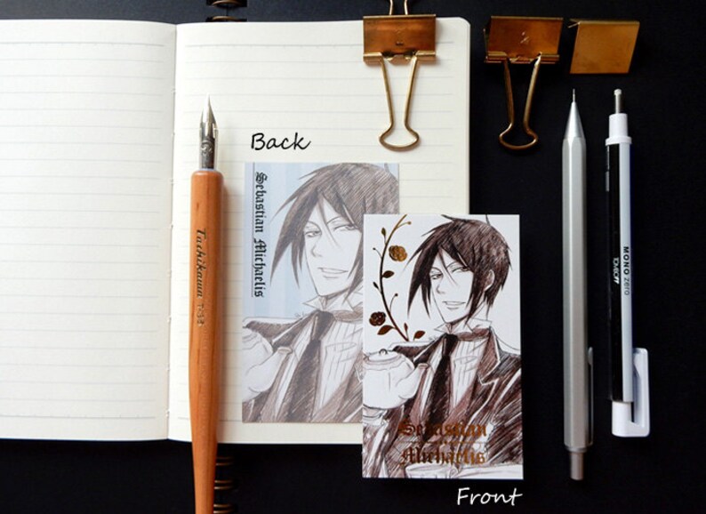 Kuroshitsuji Black Butler Sketch Anime Bookmark Card | Etsy