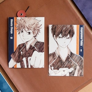 Shoyo & Kageyama Sketch Anime Postcard