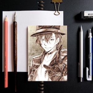 Chuya Sketch Anime Postcard