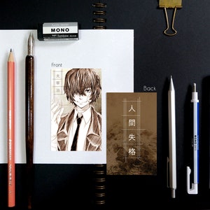 Dazai Sketch Anime Bookmark Card