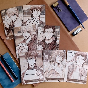 Kuroko No Basket Sketch Anime Postcard