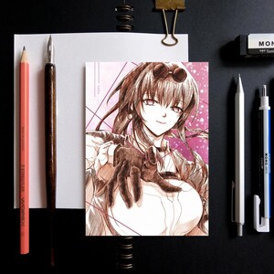 Kafka Honkai: Cartão postal Star Rail A6 Impressão artística