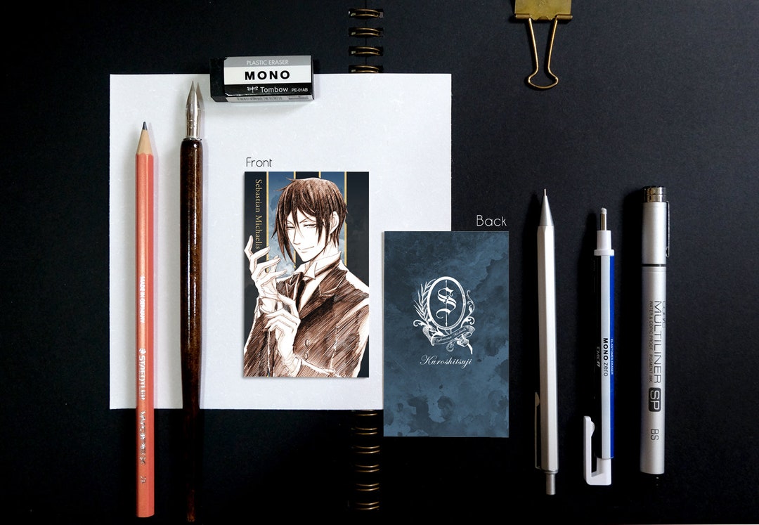 Kuroshitsuji Black Butler Sketch Anime Bookmark Card Ver 2 - Etsy