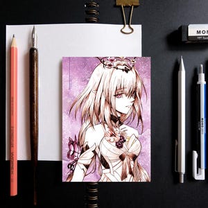Castorice Honkai: Cartão postal Star Rail A6 Impressão artística