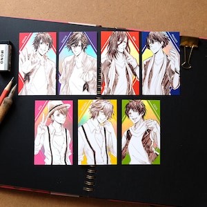 Uta No Prince Sama Sketch Bookmark Card - Ittoki Otoya / Ichinose Tokiya / Jinguji Ren / Hijirikawa Masato / Kurusu Syo / Shinomiya / Cecil