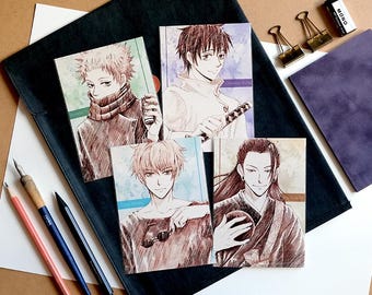 Jujutsu Kaisen A6 Print Sketch Anime Postcard
