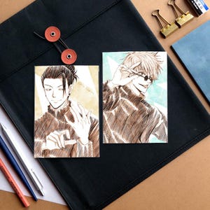 Satoru Geto Sketch Anime Postkarte