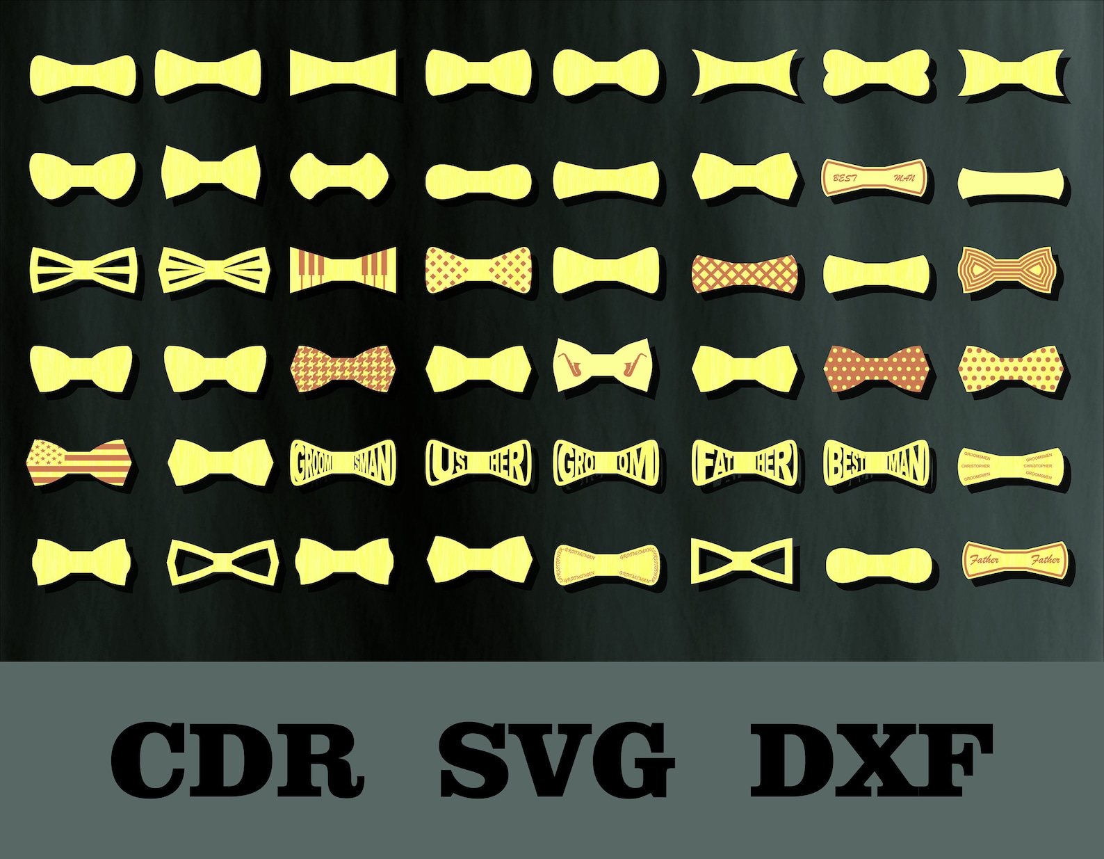 Wooden Bow Tie Svg Svg File for Cricut Cnc Plansbow Tie Etsy Finland