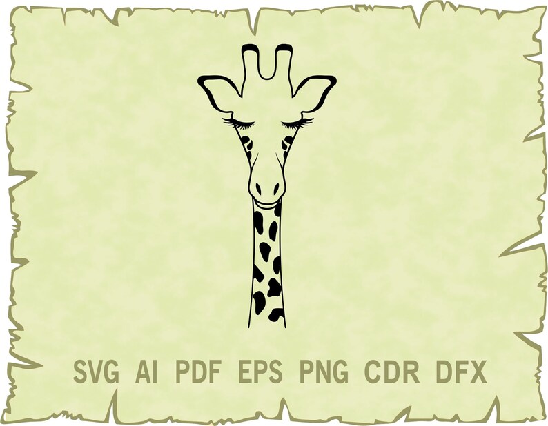 Download Art Collectibles Clip Art Svg Files For Cricut Giraffe Clipart Giraffe Vector Animal Svg Cdr Png Pdf Glowforge Svg Dxf Eps Giraffe Svg Ai