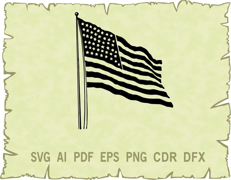 Download Clip Art Cdr Eps American Flag Svg Png Glowforge American Flag Vector Svg Files For Cricut American Flag Clipart Ai Dxf Svg Pdf Art Collectibles