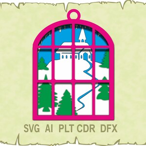 Kerst ornament SVG, Glowforge Kerstmis cricut meerlaags bestand, Snowman Multi layer laser cut bestand thuis digitale snijformaten svg