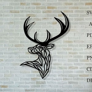 Deer head svg,Buck svg,Deer clipart, Wild Animals Clipart, svg cutting files,Vector graphics,svg cutting files,Digital Download,dxf viewer