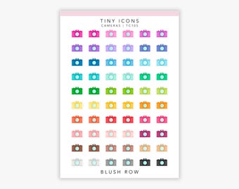 Camera Icon Planner Stickers | Photography & Memory Stickers | Micro Camera Stickers