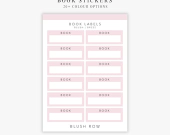 Book Planner Stickers | Quarter Box Labels | Minimal Planner Stickers