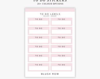 To Do Planner Stickers | Quarter Box Labels | Minimal Planner Stickers