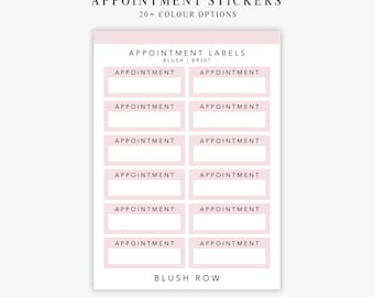 Appointment Planner Stickers | Quarter Box Labels | Minimal Planner Stickers