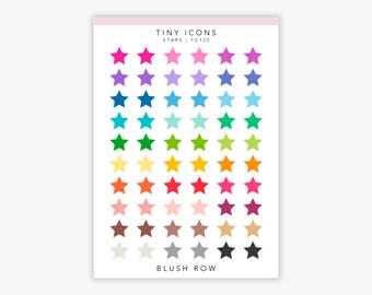 Star Icon Planner Stickers | Achievement & Reward Stickers | Micro Star Stickers