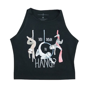 Circus Sloths Pole Dance Aerial High Neck Crop Top Lyra Silks Original Illustration