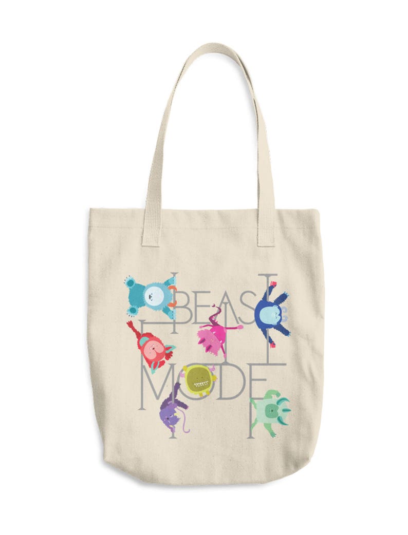 Beast Mode Pole Dance Canvas Tote Bag