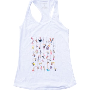 Pole Dancing Dance Illustrated Racerback Tank Top | Off Duty Poler