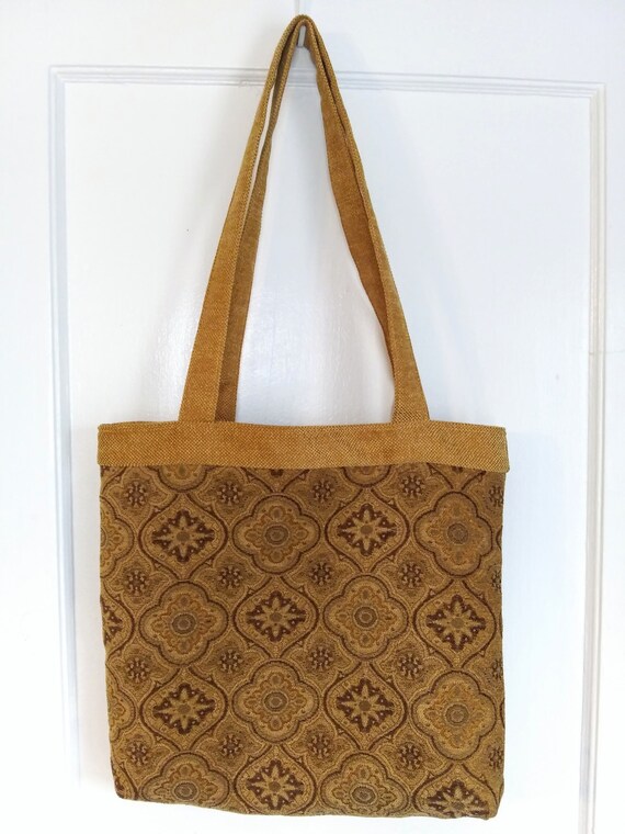 upholstery fabric tote bag