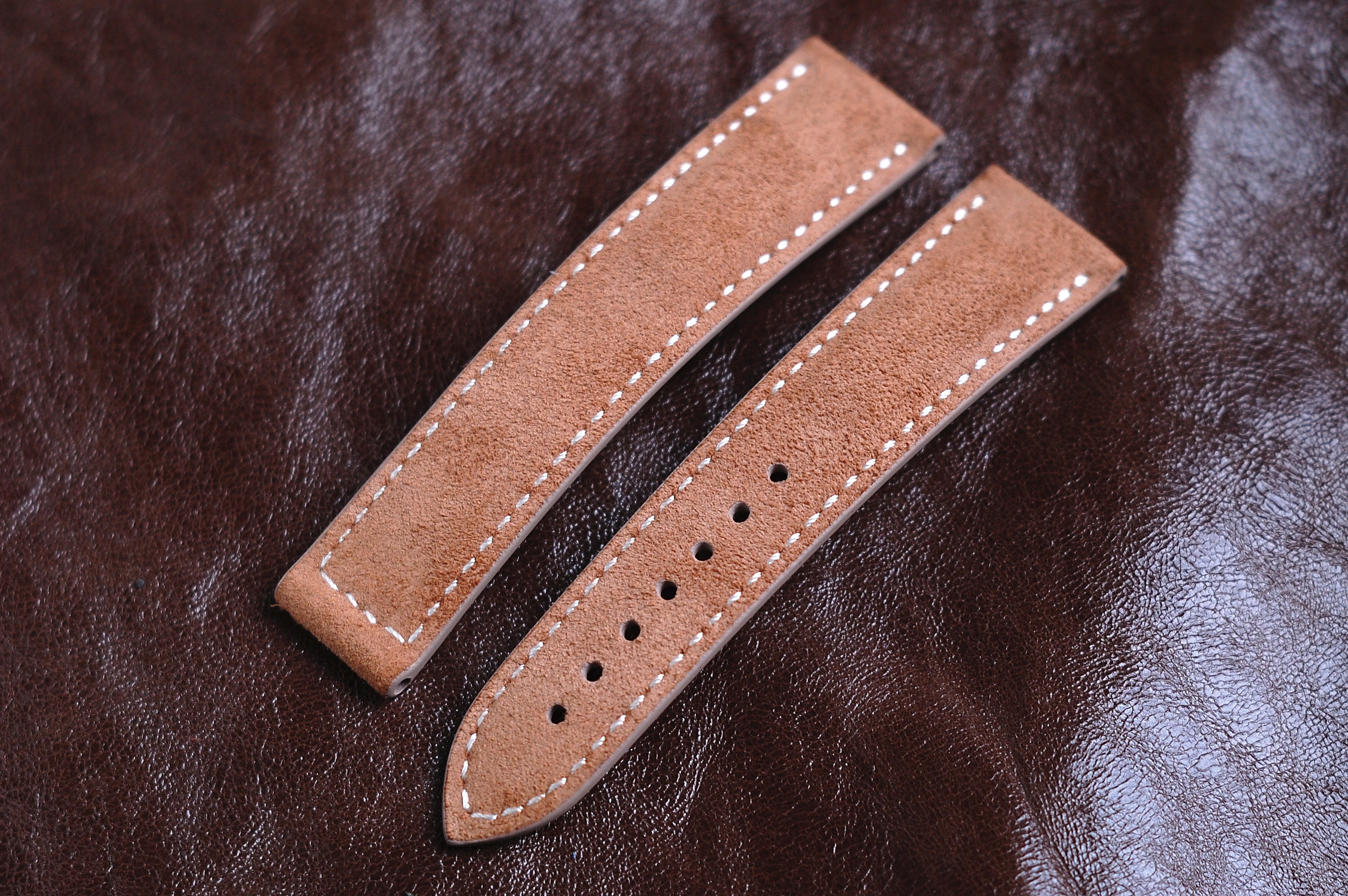 Omega Tan Suede Leather Watch Strap Omega Watch Strap Omega Etsy