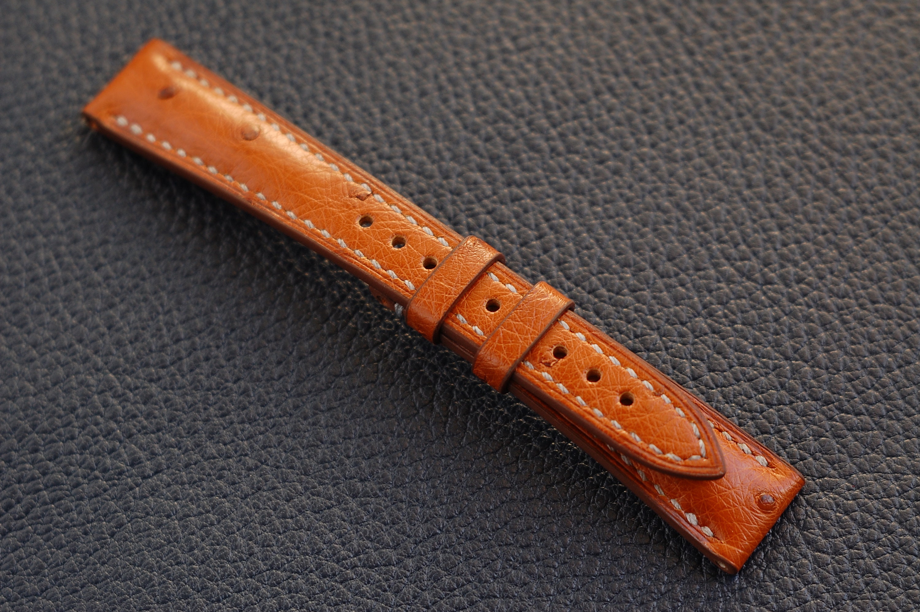 Brown Ostrich Watch Strap 15mm 16mm 17mm 18mm 19mm 20mm 21mm Etsy