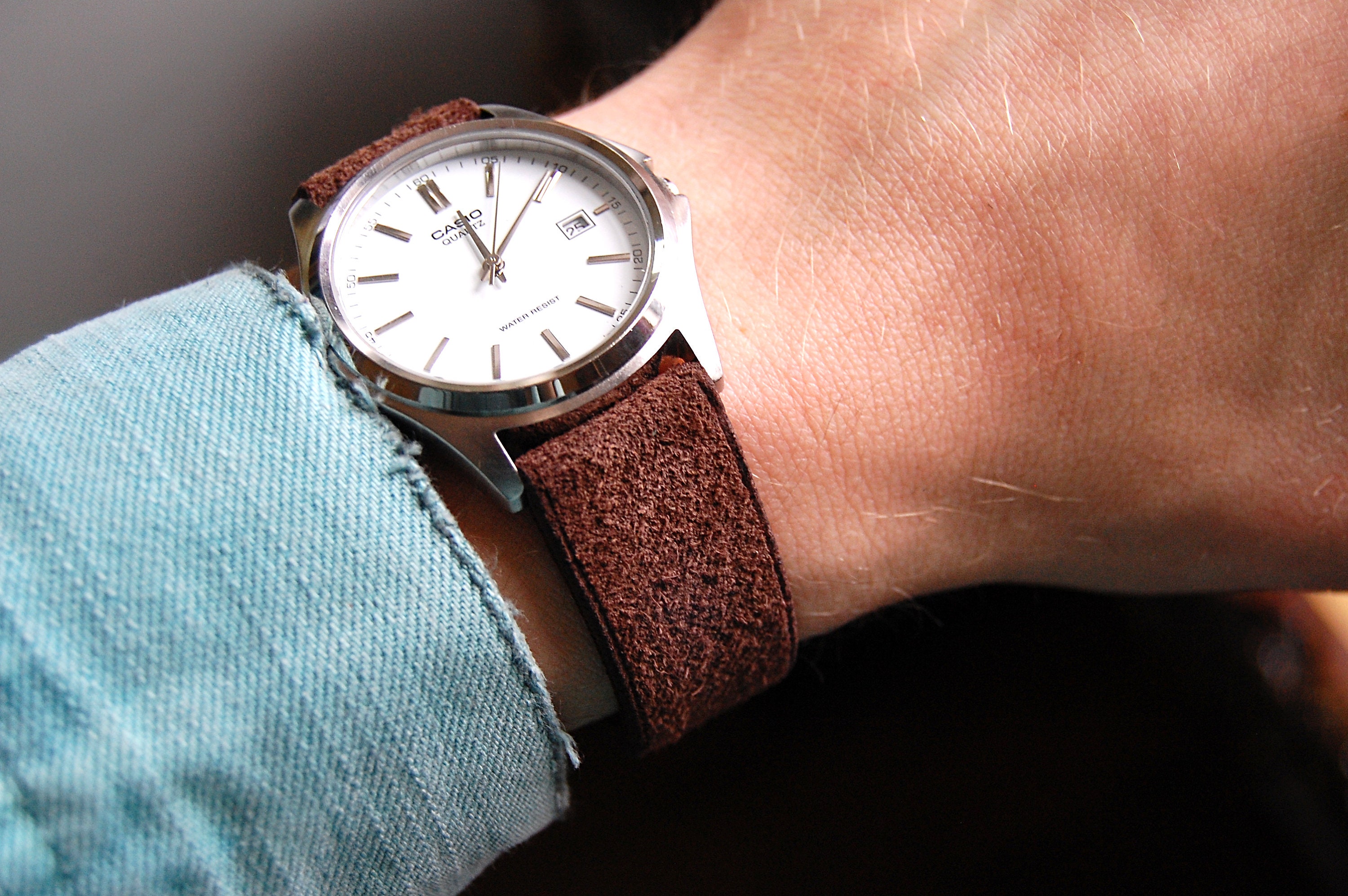 suede watch strap
