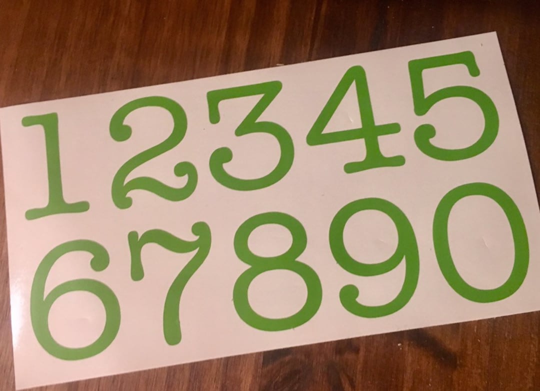Custom Number Stickers - Decals - Envelope Seals - Birthday - Wedding ...