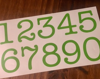 Custom Number Stickers - Decals - Envelope Seals - Birthday - Wedding