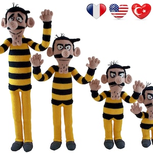 Crochet Pattern, The Dalton Brothers, Amigurumi Crochet Pattern, The Dalton Brothers Amigurumi, Dalton Crochet Pattern, Daltons, Patterns