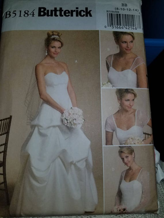 Free Shipping New 5184 Wedding Dress Pattern By Butterick Etsy
