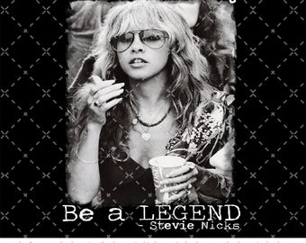 Fleetwood Mac PNG, Fleetwood Flower PNG, Steeviie Nicks Png, No seas una dama, sé una leyenda, Rock and Roll Png, Amante del rock Png, Rock clásico