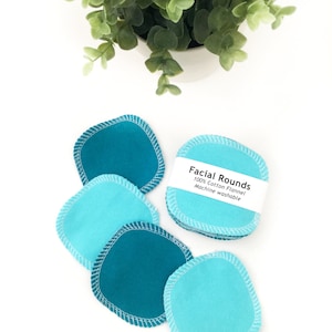 Set of 20 Facial Rounds // Reusable Make Up Remover Pads // Washable // Facial Pads