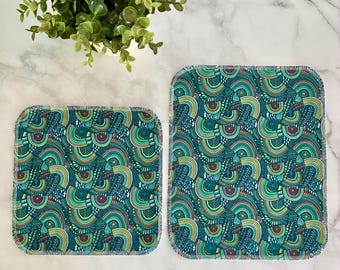Cloth Napkin // No Paper Towel // Rainbow // Reusable
