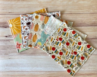 Organic Cotton Snack Bag // Reusable // Sandwich Bag // Eco Friendly