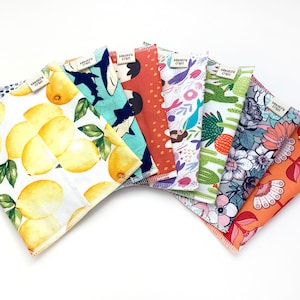 Snack Bag // Sandwich Bag // Fold Over Bag // Reusable Bag // Eco Friendly Gifts