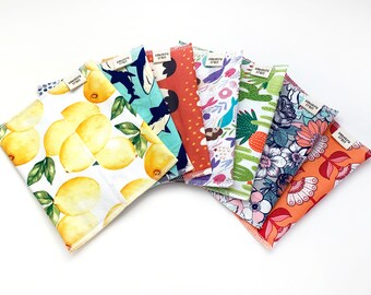 Snack Bag // Sandwich Bag // Fold Over Bag // Reusable Bag // Eco Friendly Gifts