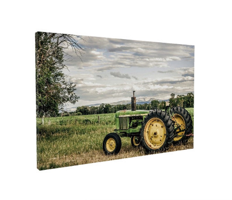 Country Wall Decor TRACTOR CANVAS PRINT John Deere Etsy